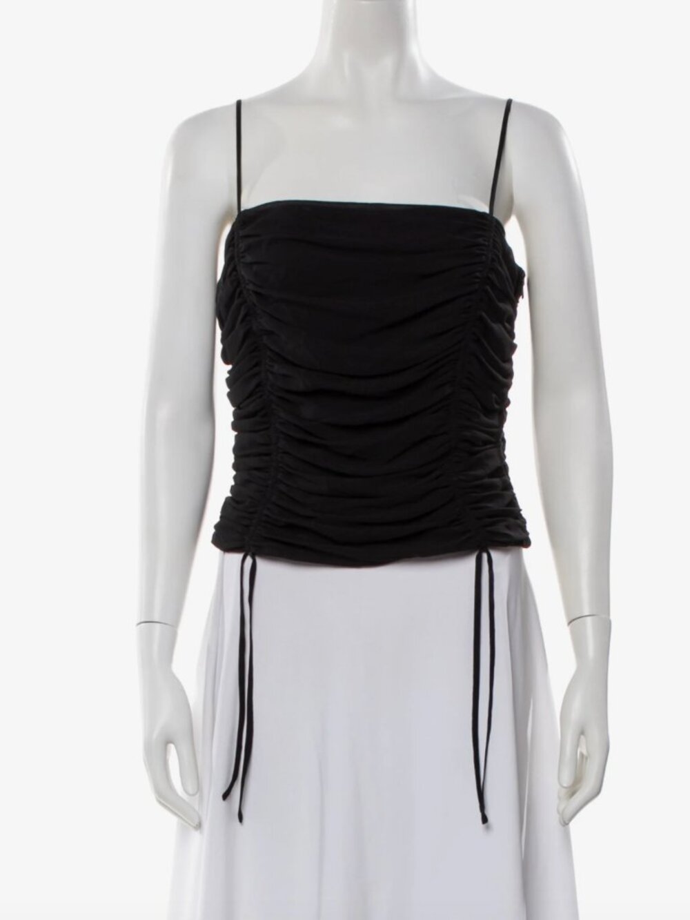 Escada Ruched Silk Cami Top